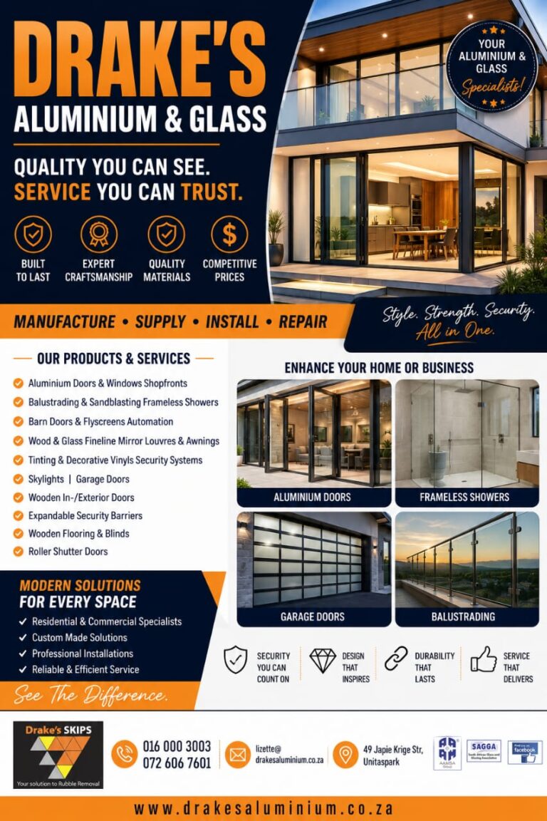 Drakes Aluminium and Glass Vereeniging 1